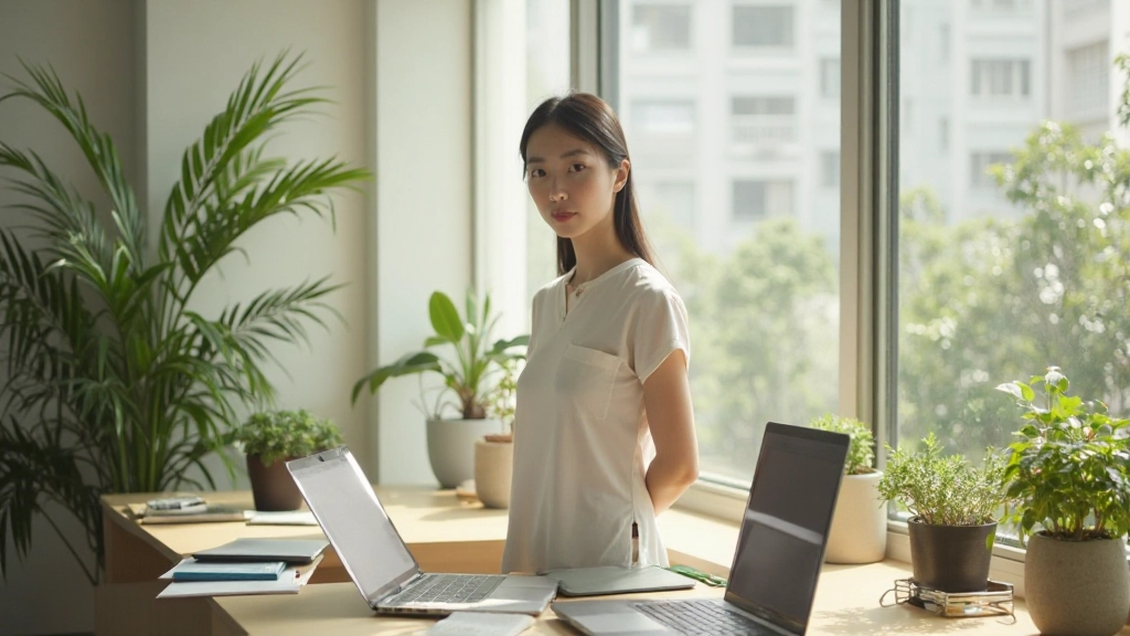 Modern balanced workspace environment